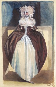 17世紀の衣装を着た女性、1791年